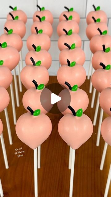 Peach Cake Pops, Peach Items, Cake Pops How To Make, Peach Cake, What Questions, Coral Peach, What If Questions, Candy Buffet, Cakepops