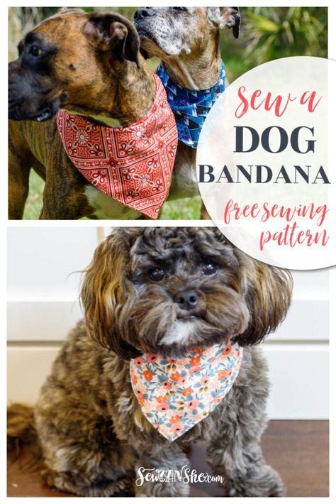 Dog Bandana Pattern Free, Free Dog Bandana Pattern, Dog Bandana Tutorial, Tie Dog Bandana, Treat Business, Dog Bandana Pattern, Bandana Pattern, Diy Dog Bed, Dog Projects