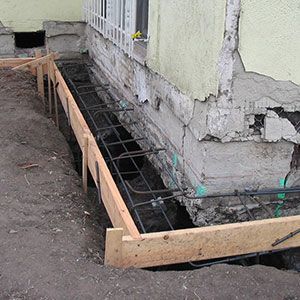 Deck Underpinning Ideas, Underpinning House, Fix Cracked Concrete, Home Foundation, Concrete Repair, Cabin Renovation, Hotel Floor Plan, Construction Repair, Framing Construction