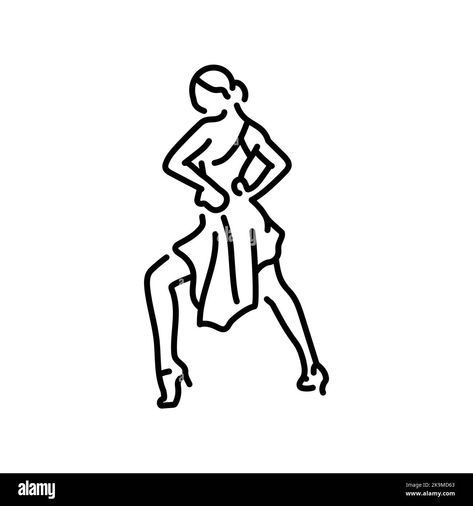 Bale Dance Drawing, Ballroom Dance Tattoo Ideas, Latin Dance Poses, Dancing Women Drawing, Ballroom Dancer Drawing, Salsa Tattoo Dance, Ballroom Dancing Drawing, Ballroom Dance Outfits, Danza Latina