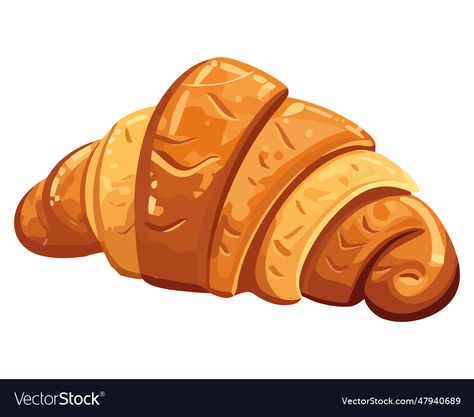 Croissant Graphic Design, Croissant Vector, Croissant Illustration, Croissant Design, French Croissant, Design Vector, Transparent Png, Photography Ideas, High Res