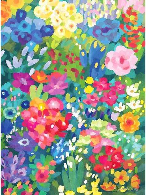 Spring Canvas, 수채화 그림, Tableau Art, Arte Inspo, Spring Art, Flower Art Painting, Art And Illustration, Abstract Flowers, 그림 그리기