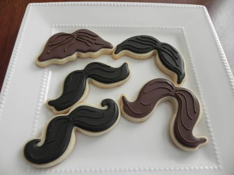 Mustache Cookies Decorated, Mustache Decorations, Mustache Cookies, Mustache Cupcakes, Mustache Shapes, Mustache Cake, Cookies Decoration, Designer Cookies, Mustache Party