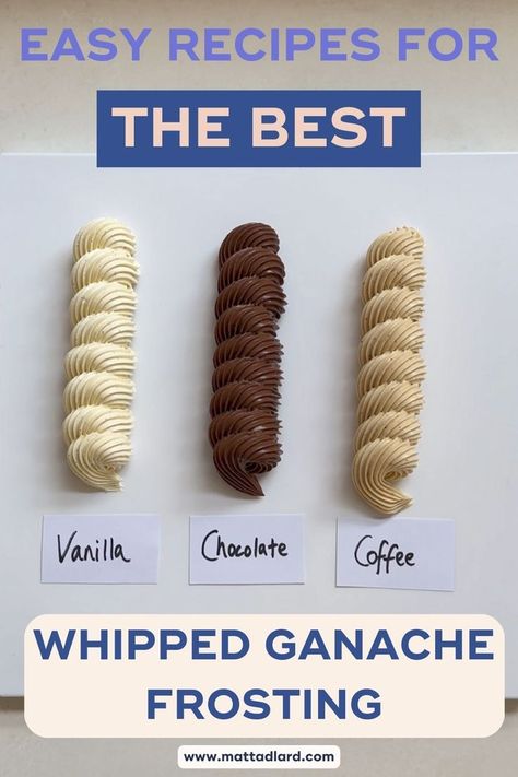 Whipped Ganache Recipes - this video shows you how to make vanilla ganache, chocolate ganache and coffee ganache. They are easy ganache recipes that make the perfect filling for macarons, or for brownies. Try these recipes for the best whipped ganache frosting! Filling For Macarons, Easy Ganache, Whipped Ganache Frosting, Ganache Recipe Easy, Coffee Ganache, Ganache Recipes, Vanilla Ganache, Whipped Chocolate Ganache, Whipped Ganache