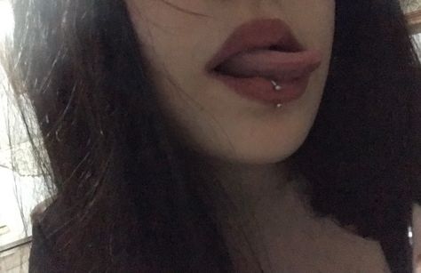 Vertical Labret, Labret Piercing, Grunge Goth, Hair