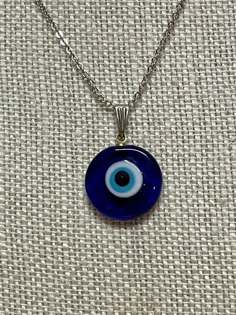 Evil Eye Necklace Aesthetic, Evil Eye Jewellery, Glass Evil Eye, Charm Collection, Jewelry Accessories Ideas, Dope Jewelry, Positive Vibes Only, Funky Jewelry, Evil Eye Pendant