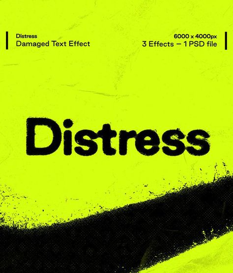 Created By Divine Works® - Distress is an easy, one-step text distressing process to add grain, half-tone, and distortion. Distress comes with 3 levels of damage... The post Distress Damaged Text Effect appeared first on Divine Works. Punk Zine, Distorted Text, T Shirt Fonts, Half Tone, Distressed Font, Text Effect, Text Fonts, Text Logo, Text Effects