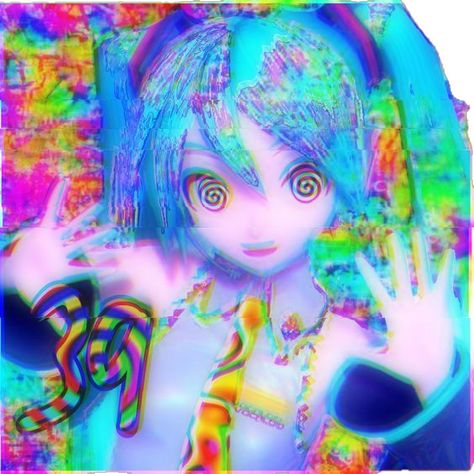 Hypercore Icon, Scene Hatsune Miku, Miku Scenecore, Colorful Icons Aesthetic, Hatsune Miku Icon Aesthetic, Scene Miku, Scenecore Icon, Hatsune Miku Aesthetic, Scenecore Pfp