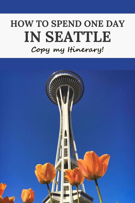 Planninig to spend one day in Seattle? Copy my itinerary to make the most of your time. Seattle One Day Itinerary, One Day In Seattle, Seattle Attractions, Seattle Itinerary, Seattle Weekend, Day Trips From Seattle, Pacific Coast Highway Road Trip, Things To Do In Seattle, Pacific Northwest Travel