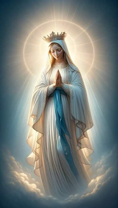 Mother Mary Wallpaper, Immaculate Mary, Mary Jesus Mother, Mother Mary Pictures, Jesus Mother, Virgin Mary Art, Mother Mary Images, Catholic Pictures, Jesus Christ Artwork