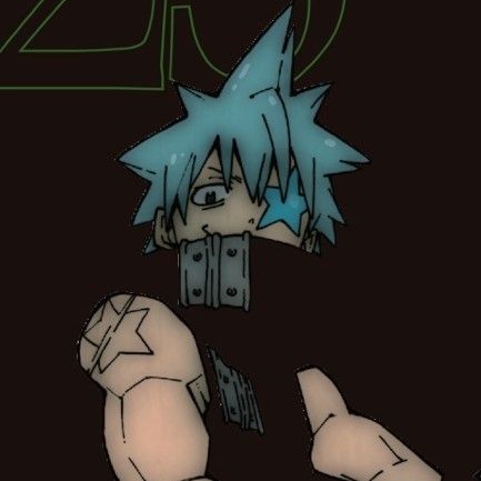 Soul Eater, Black Star, Anime Character, Anime, Hair, Blue, Black