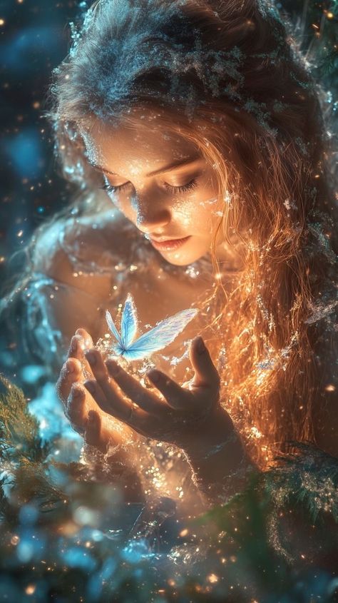 Ethereal Goddess, Magical Butterfly, Fragile Beauty, Art Photography Portrait, My Fantasy World, Cute Fantasy Creatures, Grooming Tips, Fairytale Fantasy, Fantasy Images