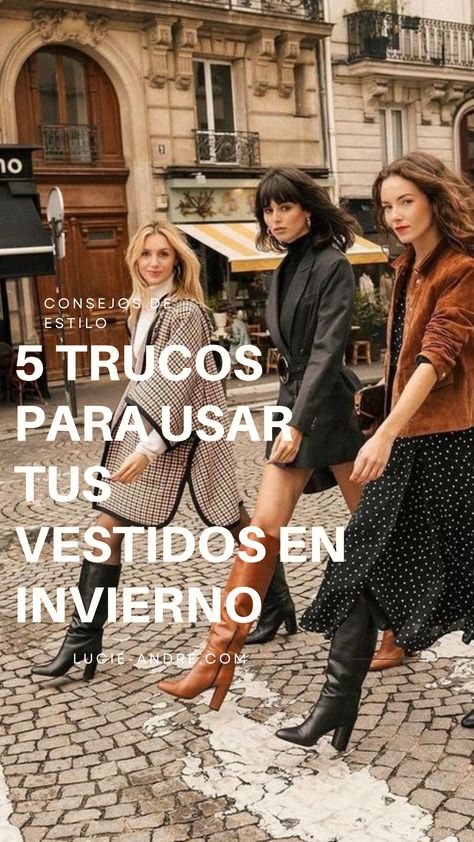 ¿Cómo usar tus vestidos en invierno? 5 trucos para usar tus vestidos en invierno. Look Boho Chic, Autumn Outfits, Look Chic, Boho Chic, Fall Outfits, Coaching, Women's Fashion, Ootd, Style Inspiration