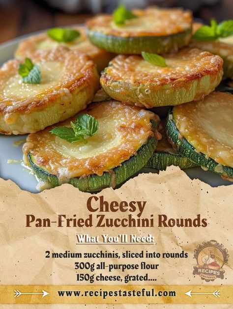 Ina Garten | Cheesy Pan-Fried Zucchini Rounds | Facebook Cheesy Pan Fried Zucchini Rounds, B Dylan Hollis, Dylan Hollis, Pan Fried Zucchini, Zucchini Rounds, Easy Zucchini Recipes, Fried Zucchini, Zucchini Recipe, Easy Zucchini