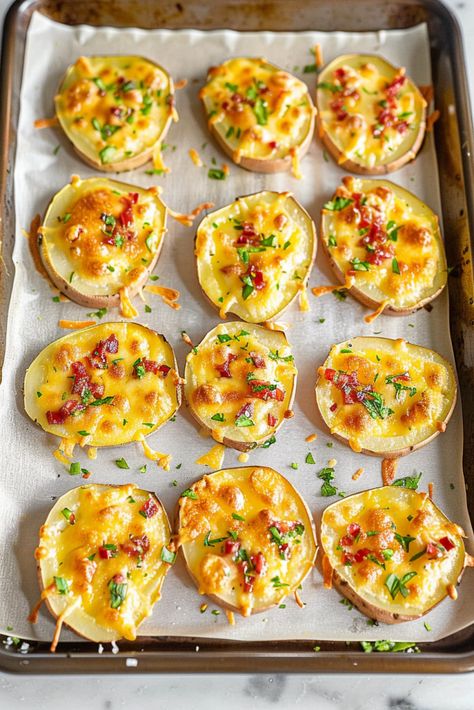 Potato Slices In Oven Baked, Oven Baked Sliced Potato With Cheese, Loaded Potato Slices In Oven, Pioneer Women Twice Baked Potato, Twiced Baked Potato Easy, Ultimate Twice Baked Potatoes Allrecipes, Baked Potato Slices, Baked Potato Casserole, Cheesy Casserole