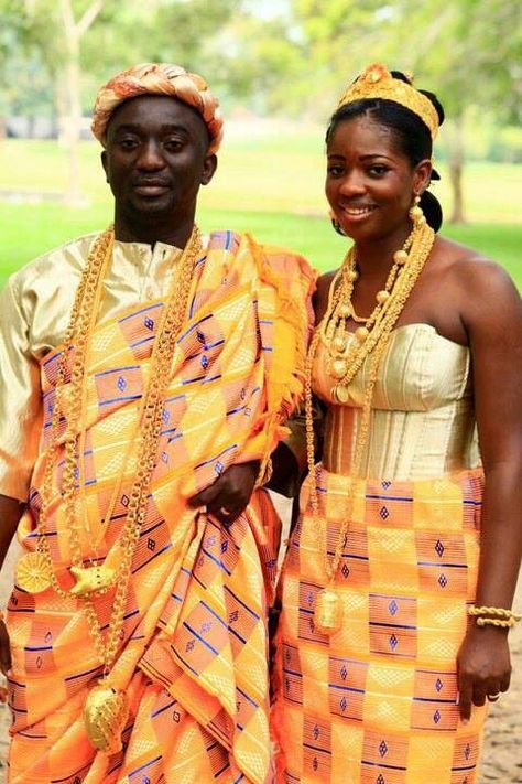 Akan tribe from Ivory Coast. #Africa #African #Akan African Wedding Attire, African Bride, African American Weddings, African Traditional Wedding, African People, We Are The World, African Wedding, African Wear, African Culture