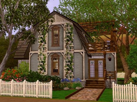 This house is for a family of about 3-4 Sims. Found in TSR Category 'Sims 3 Residential Lots' Sims 3 Houses Plans, Sims3 House, Sims 3 Houses Ideas, Sims 2 House, Sims 3 Worlds, Sims 4 Cottage, Sims 3 Cc Finds, Sims 3 Mods, Tumblr Sims 4