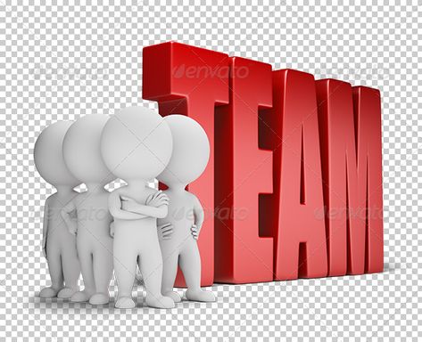 Group of 3d small people standing next to the word team. 3d image. Transparent high resolution PSD with shadows. Alpha channel. Vector Art Illustration Graphics, Reggae Art, Friendship Group, Powerpoint Animation, Business Cartoons, Sculpture Lessons, 3d Business, Baroque Decor, White Figures