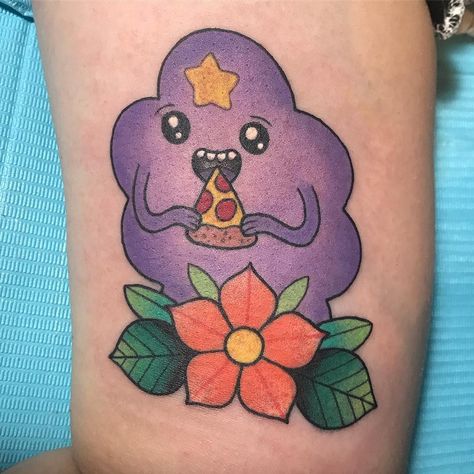 Lumpy Space Princess Tattoo, Lark Tattoo, Adventure Time Tattoo, Best Tattoo Ever, Lumpy Space, Lumpy Space Princess, Space Princess, Kawaii Tattoo, Inspiration Tattoos