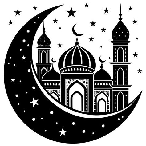 Eid mubarak moon scherenschnitt illustra... | Premium Vector #Freepik #vector Ramadan Kareem Vector, Ramadan Kareem, Eid Mubarak, Vector Design, Premium Vector, Ramadan, Graphic Resources, Moon, Quick Saves