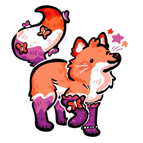 Lesbian Fox!!! Which…. May or may not be inspired by @chappellroan’s aesthetic LMAO — #smallbusiness #merchartist #kidcore #cuteart #stickershop #shopsmall #00skid #90skid #nostalgia #stickercollector #giftideas #happymail #healingmyinnerchild #digitalart #lesbian #queer #sapphic #queerart #sillyart Queer Drawings, Brie Core, Gay Backgrounds, Lesbian Wallpaper, Lesbian Stickers, Lgbt Sticker, Lgbtq Quotes, Lgbt Humor, Weird Drawings