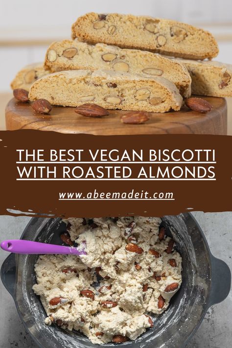 You’ll never guess the vegan egg replacement in this traditional biscotti recipe, it’s low in oil and gets a perfect vegan biscotti texture. Biscotti Recipe Vegan, Vegan Biscotti Recipe, Vegan Biscotti, Best Vegan Cookie Recipe, Gum Recipe, Best Vegan Cookies, Fat Free Vegan, Vegan Egg Replacement, Holiday Meat Recipes