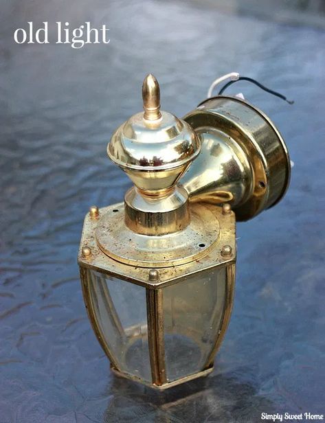 Repurposed Outdoor Light Fixtures, Repurposed Light Fixtures, Old Light Fixtures Repurpose, Galvanized Light Fixture, Craftsman Living Rooms, Antique Dining Rooms, Ceiling Lights Diy, Old Lamp Shades, Repurposed Lamp