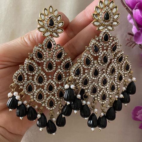 Beautiful Light weight Statement Earrings #fashionjewelry #trendyjewelry #statementearrings #fashion #wedding #indianwedding #punjabiwedding #ramadankareem #statementjewelry #earrings #trending #instashop #india #seattle #usa #canada #uk #newyork #florida #houston #sanantonio #dallas #chicago #california #bayarea #sandiego #sanfrancisco #texas #vancouver #gehnagalleryusa Earrings For Lehenga, Desi Things, Ear Tops, Seattle Usa, Diy Jewellery Designs, Neck Pieces Jewelry, Pretty Jewelry Necklaces, Fancy Jewellery Designs, Gold Bridal Jewellery Sets