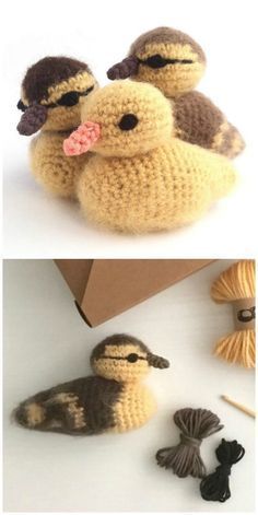 Crochet Duck, The Whoot, Pola Amigurumi, Kawaii Crochet, Crochet Animal Patterns, Fun Crochet Projects, Crochet Clothes Patterns, 자수 디자인, Rubber Ducky