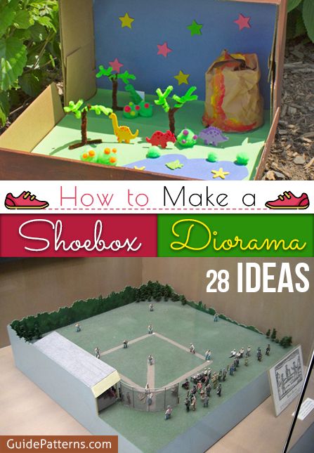 How to Make a Shoebox Diorama: 28 Ideas | Guide Patterns Making A Diorama, Diorama Box Ideas, Shoebox Diorama School Projects, Bible Story Diorama, Diarama Ideas Easy, Diorama Ideas For Kids School Projects, Diaroma Ideas Projects, Shoebox Crafts, Diaroma Ideas