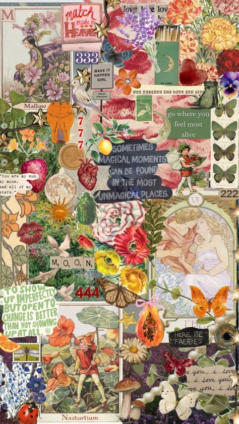 here be faeries 🧚🏼  vintage wallpaper inspo <3 #vintage #nature #vibes #wallpaper #inspo #aesthetic #fairies #fae #cottagecore #floral #777 #inspoboard #visionboard Wallpaper Inspo Aesthetic, Fair Core, Nature Vibes, Vibes Wallpaper, Fairy Aesthetic, Apartment Life, Vintage Nature, Positive Self Affirmations, Vintage Wallpaper