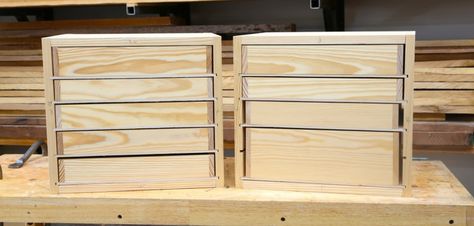 Drawer Plans, Small Cabinet With Drawers, Building Drawers, Pallet Deck Diy, Pallet Deck, Deck Diy, Tool Drawers, Cabinet With Drawers, Woodworking For Beginners