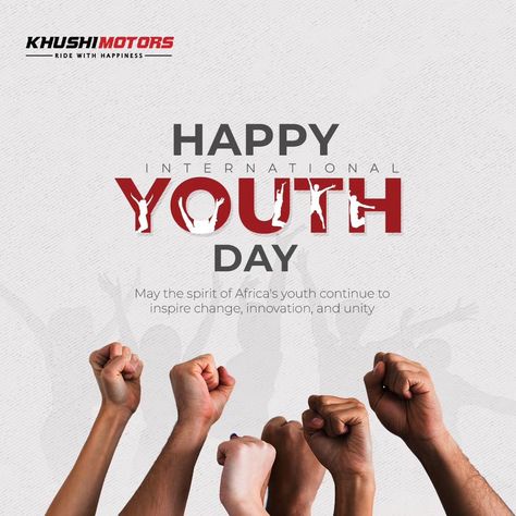 Khushi Motors is a Youth Led Organization powered by young team members who always has ideas to serve their customers the best way they can. We are here to empower Youth. We Provide wheels to take the youth where they dream to go. Happy International Youth Day to Young fellows, Visit Youth Day Kiosk at Khushi Motors today and show your enthusiasm for Youth Development. #youthday #internationalyouthday #enthusiasm #development #cars #auto #kenya #KhushiMotorskenya #Mombasa #mombasakenya #Bes... World Youth Skills Day Creative Ads, World Youth Skills Day, Role Of Youth In Nation Building, Mombasa Kenya, International Youth Day, Youth Empowerment, Youth Of Today, Youth Day, Team Member