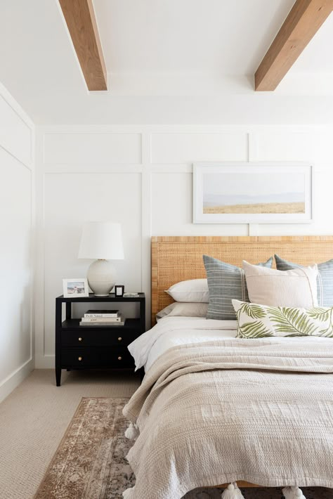 Layered Coastal Netflix Bedroom Remodel - Studio McGee Dream Home Makeover Studio Mcgee, Mcgee Bedroom, Studio Mcgee Bedroom, Modern Coastal Bedroom, Coastal Bedroom, Bedroom Studio, Bedrooms Decor, Studio Mcgee, Primary Bedroom