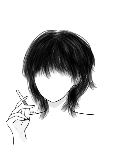 Anime Mullet Hair, Mullet Hair Drawing, Fb Pfp, Avatar Fb, Tomboy Hairstyles, Hair Inspiration Short, Shot Hair Styles, Hair Stylist Life, Mullet Hairstyle