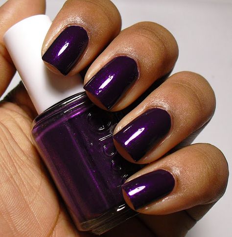 Essie Nail Polish Dark Colors, Essie Lavender Colors, Excersise Outfits, Nails Painting, Fall Polish, Purple Brown Nail Polish, Essie Purple Nail Polish, Fingernail Art, Blurple Nail Polish