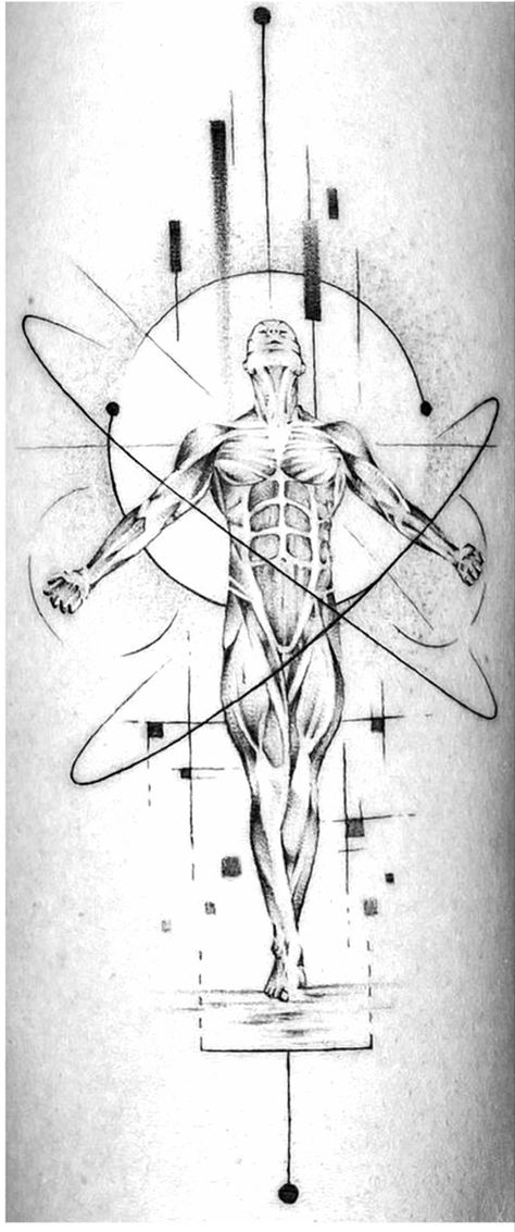 Evolution Of Man Tattoo, Davinci Tattoo Ideas, Davinci Sketches, Spiritual Sleeve Tattoo, Quantum Tattoo, Vitruvian Man Tattoo, Davinci Tattoo, Hermes Tattoo, Yggdrasil Tattoo