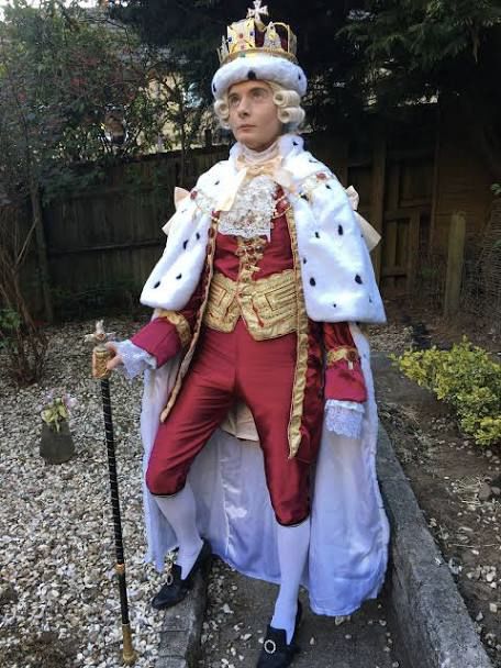 King George Hamilton, Hamilton Cosplay, James Valentine, George Hamilton, British Costume, Lantern Dress, Broadway Costumes, Jonathan Groff, King George Iii