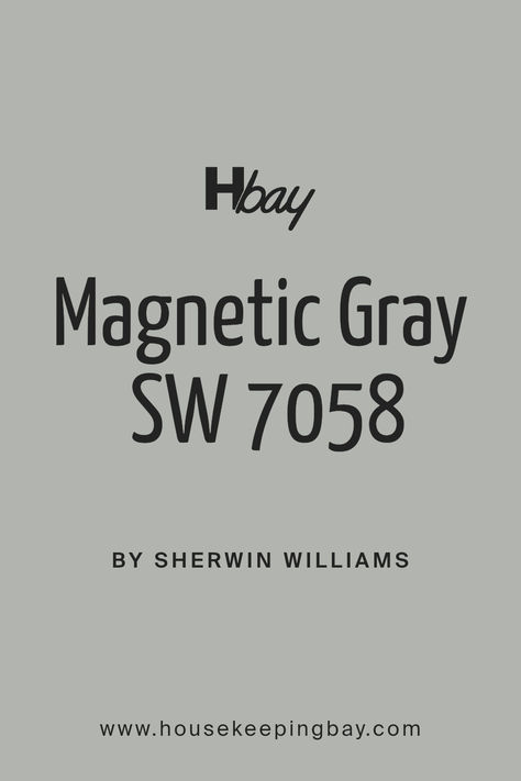 magnetic_gray_sw_7058_paint_color_by_sherwin_williams Magnetic Grey Sherwin Williams, Conservative Gray Sherwin Williams, Gray Baseboards, Magnetic Gray Sherwin Williams, Grey Sherwin Williams, Mindful Grey, Gray Sherwin Williams, Magnetic Gray, Sherwin Williams Gray