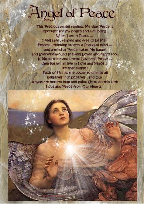 angel blessings: ANGEL OF PEACE Angel Of Peace, French Images, Prayer Images, Angel Blessings, Angel Quotes, I Believe In Angels, Angel Prayers, Peaceful Living, Angel Guidance