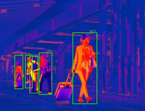 Free Photo | People in colorful thermal scan with celsius degree temperature Thermal Camera Aesthetic, Thermal Image, Infrared Camera, Lenticular Printing, Thermal Camera, Art Final, Thermal Imaging Camera, Thermal Imaging, Poster Series