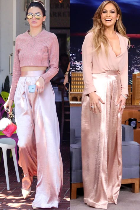 Kendall Jenner Vs, Who Wore It Better, Solace London, Trendy Fall Outfits, Olivia Palermo, Casual Work Outfits, Pink Outfits, Gigi Hadid, Pink Satin