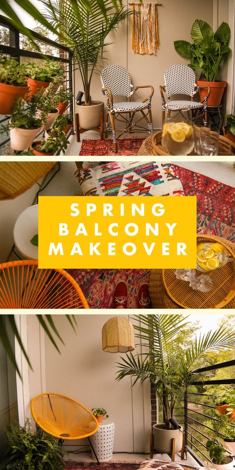 Spring Balcony, Urban Patio, Outdoor Hangout, Balcony Makeover, Affordable Outdoor Furniture, Balcony Decoration, Hangout Spot, Outdoor Space Design, Small Outdoor Spaces