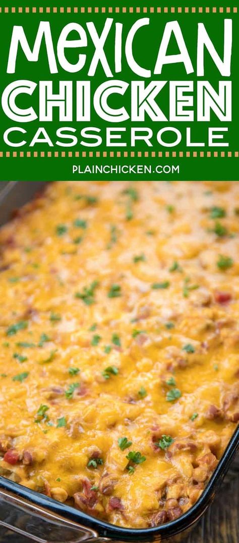 Mexican Casserole Chicken, Chicken Tortilla Casserole, Chicken Taco Casserole, Tortilla Casserole, Mexican Casserole Recipe, Mexican Chicken Casserole, Casserole Chicken, Baked Chicken Tacos, Chicken Casserole Easy