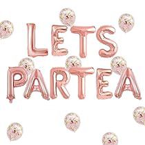 Partea Birthday Party, Tea Party Themed Birthday, Tea Party Photography, Party Decorations Rose Gold, Tea Party Party, Tea Party Supplies, Par Tea, Gold Letter Balloons, 32 Birthday