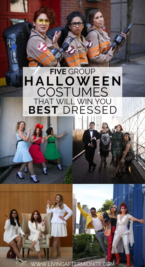 5 Group Halloween Costumes That Will Win You Best Dressed Cool Group Costume Ideas, Workplace Costumes Halloween, Halloween Team Costumes Work, Awesome Group Halloween Costumes, Group Costumes From Movies, Co Ed Group Halloween Costumes, Women’s Group Halloween Costumes, 2023 Group Halloween Costumes, Group Halloween Costumes Work Appropriate