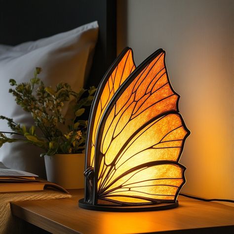 Nature Lamp, Laser Cut Lamps, Butterfly Lamp, Lamp Inspired, Wood Lamp Design, Personal Investigation, Insect Wings, Geometric Inspiration, Wood Lamp