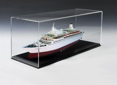 Model Display Case w/ Lift-Off Top & Removable Riser, .25" Thick Acrylic Model Display, Model Cars Building, Puzzle Frame, Countertop Display, Acrylic Display Case, Video Production Company, Lift Off, Display Cases, Merchandising Displays