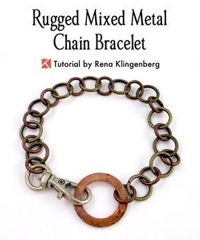 Rugged Mixed Metal Chain Bracelet Tutorial | DIY Mens Bracelet | DIY Mens Bracelet How to Make | Bracelet for Guys DIY Diy Bracelets For Men, Chain Bracelet Tutorial, Mens Jewelry Diy, Mens Bracelet Diy, Make Bracelet, Mens Fashion Rugged, Diy Bracelets Easy, Bracelet Diy, Handmade Jewelry Diy