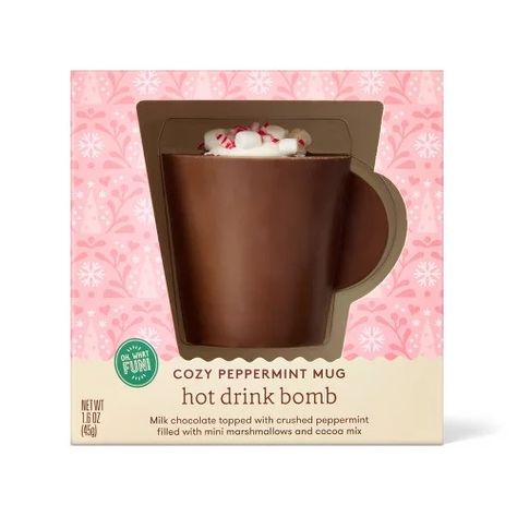 Warm Christmas Drinks, Brr Basket, Peppermint Latte, Hot Cocoa Bomb, Wishlist Board, Nerds Candy, Hot Chocolate Bomb, Christmas Peppermint, Christmas Snack